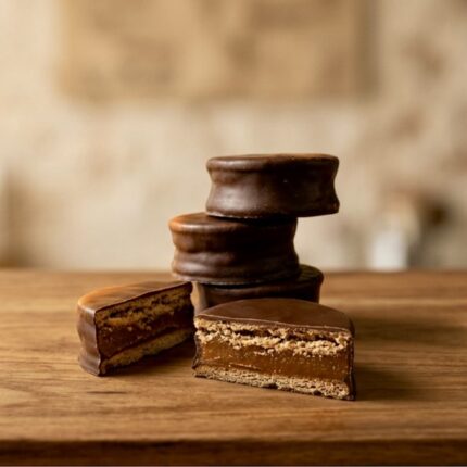 alfajor artesanal de chocolate