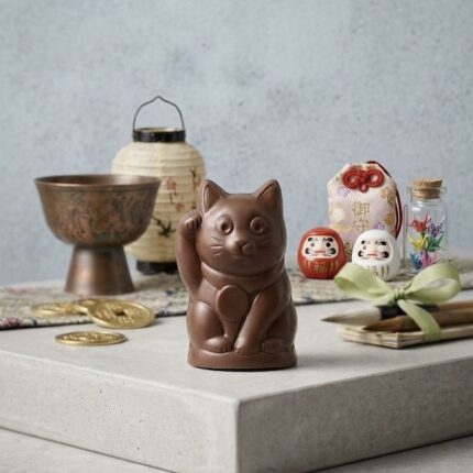 figura de chocolate gatito de la suerte